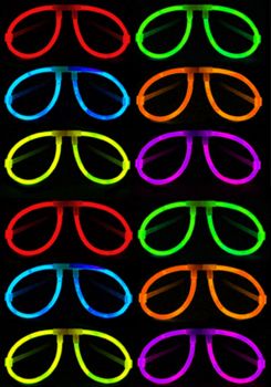 Preview: Knicklicht Brille Blau