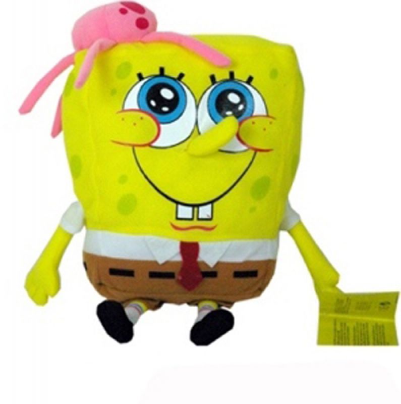 Spongebob Plüschfigur mit Krabbe