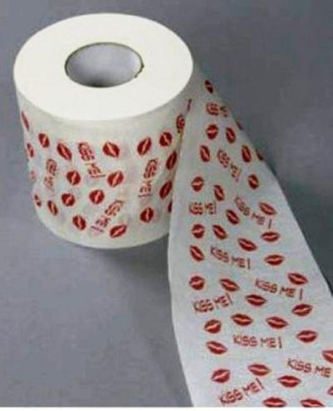 Toilettenpapier Kussmund