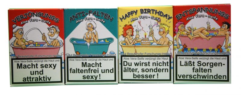 Lustige Seife mit Aloe Vera HAPPY BIRTHDAY