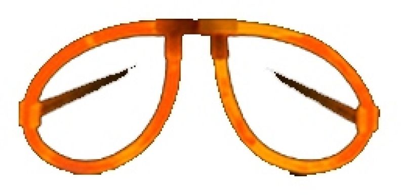 Knicklicht Brille Orange